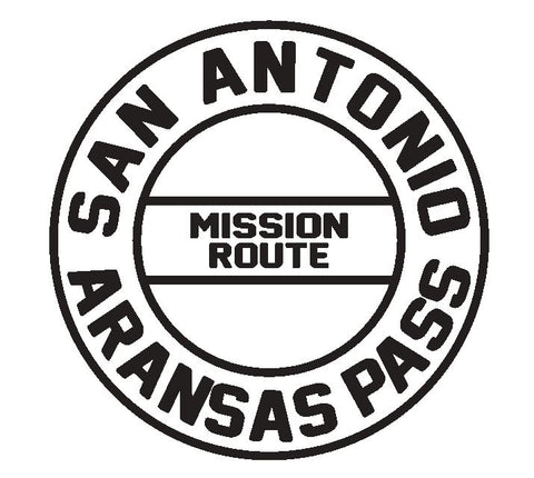 San Antonio Railroad Sticker Decal R4666 Railway Railroad Train Sign