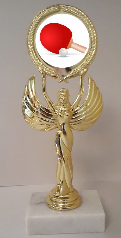 Table Tennis Trophy 8-1/4" Tall  AS LOW AS $3.99 each FREE SHIPPING T05N8 Pong