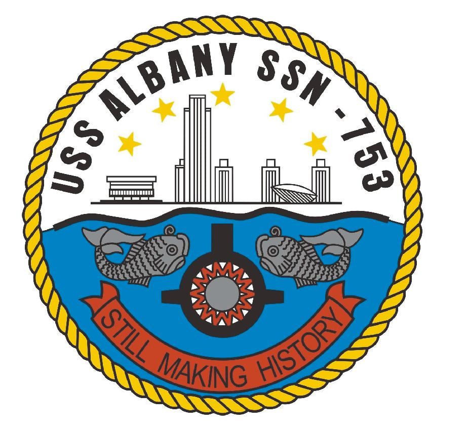 USS Albany Sticker Military Armed Forces Decal M143 - Winter Park Products