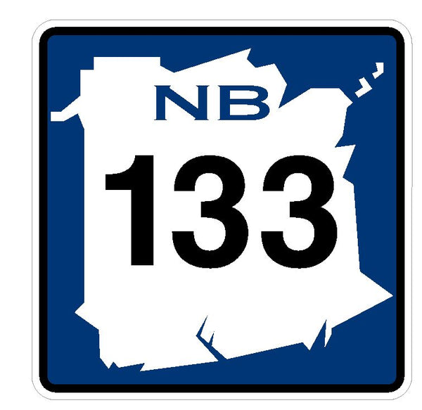 New Brunswick Route 133 Sticker Decal R4791 Canada Highway Route Sign ...