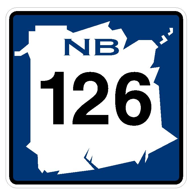 New Brunswick Route 126 Sticker Decal R4786 Canada Highway Route Sign Canadian