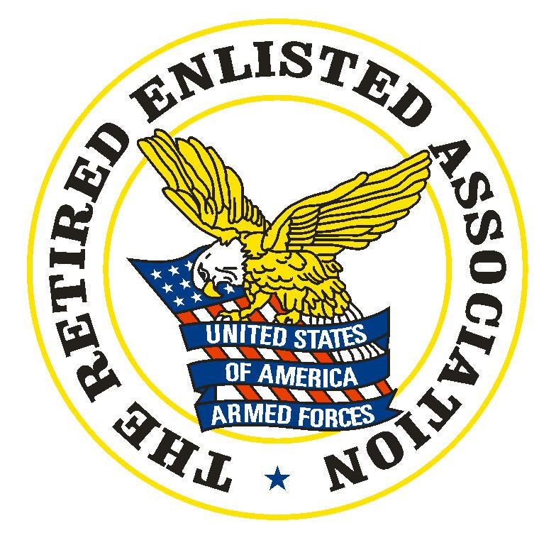 Retired Enlisted Association Sticker Military Armed Forces Decal M149 - Winter Park Products