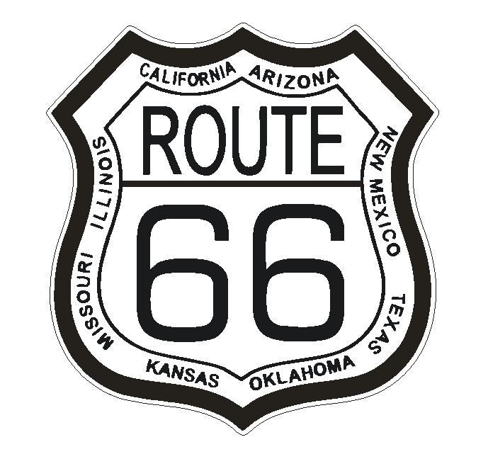 RT 66 Route 66 Sticker MADE IN THE USA D2878 - Winter Park Products