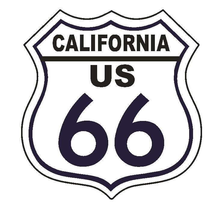 California RT 66 Route 66 Sticker MADE IN THE USA D2886 - Winter Park Products