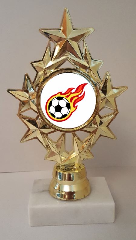 Soccer Trophy 7" Tall  AS LOW AS $3.99 each FREE SHIPPING T04N10