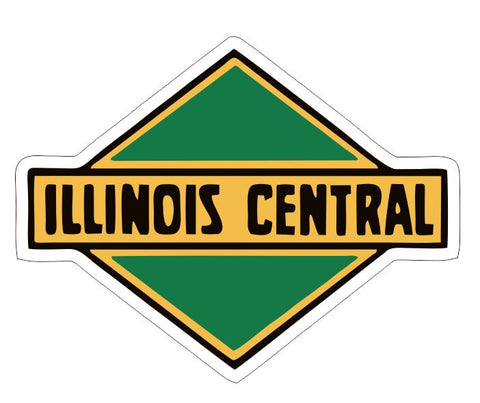 Illinois Central Railroad Sticker Decal R6990 Railway Train Sign