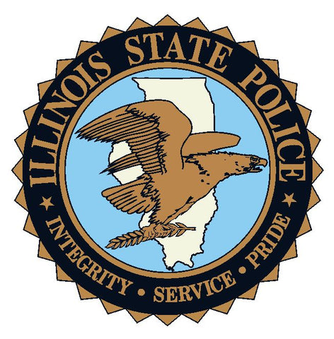 Illinois State Police Sticker Decal R4873 Illinois Police Department