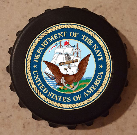 U S Navy Bottle Opener Refrigerator Magnet 3" B11 Military Armed Forces