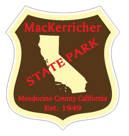 MacKerricher State Park Sticker R4893 California