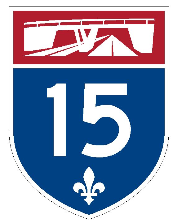 Quebec Autoroute 15 Sticker Decal R4811 Canada Highway Route Sign Canadian