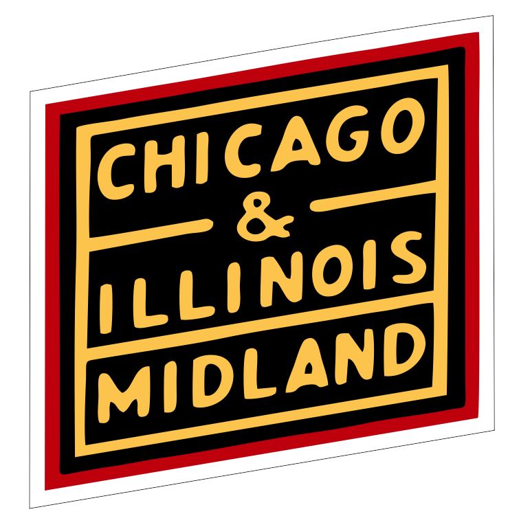 Chicago & Illinois Railway Sticker Decal R6988 Railroad Train Sign