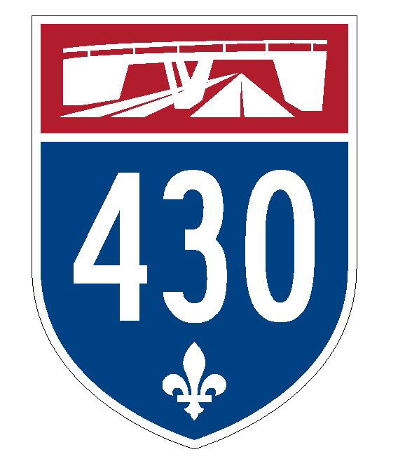Quebec Autoroute 430 Sticker Decal R4830 Canada Highway Route Sign Canadian