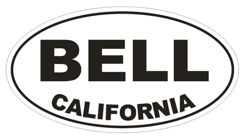 Bell California Oval Bumper Sticker or Helmet Sticker D2763 Euro Oval - Winter Park Products