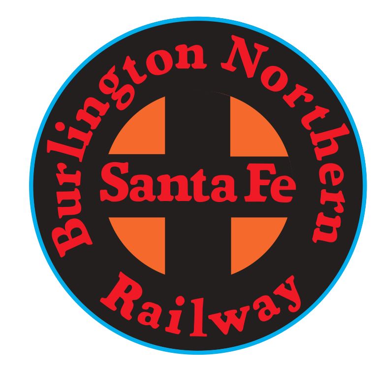 Burlington Northern Santa Fe Sticker Decal R6037 Railway Railroad Train Sign