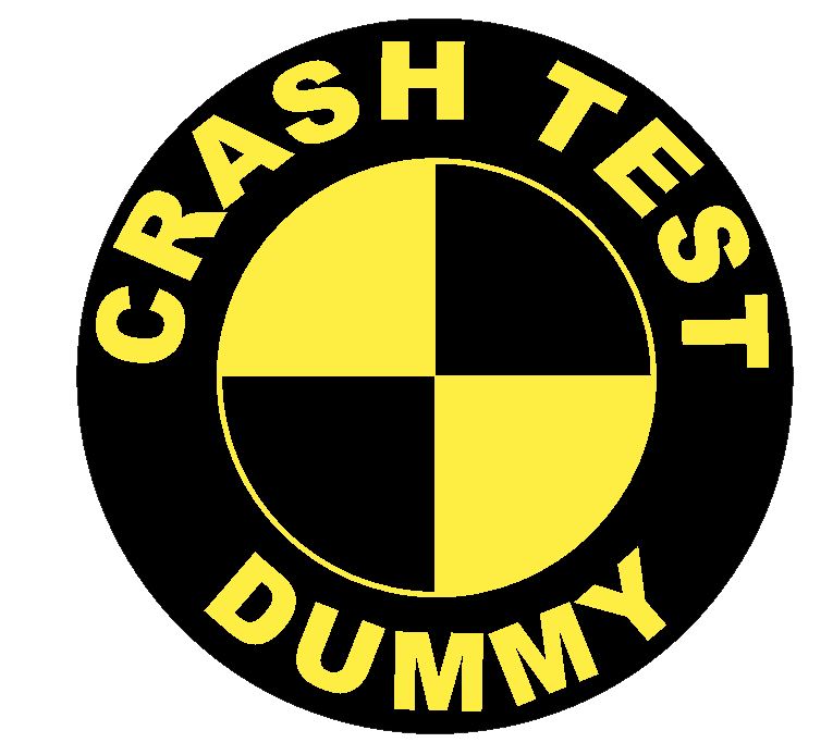 Crash Test Dummy Sticker Decal R4638 Crash Test Dummies