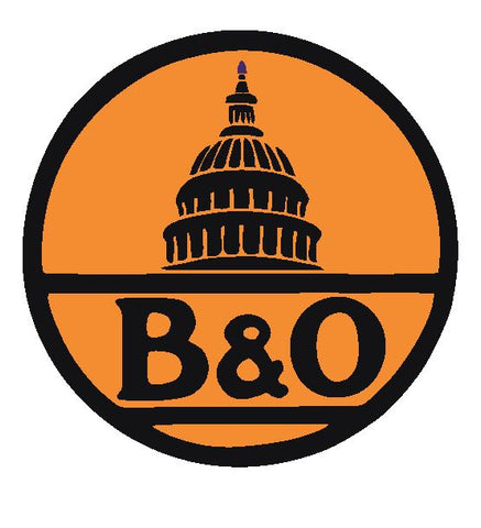 B & O Baltimore & Ohio Railroad Sticker Decal R4905 Railway Train Sign