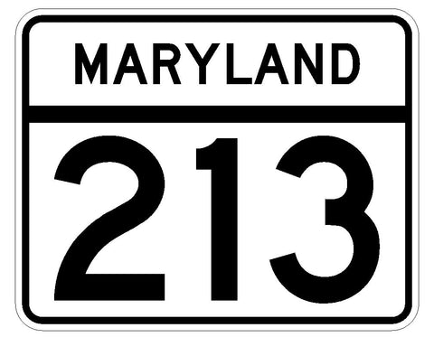 Maryland State Highway 213 Sticker Decal R6041 Highway Sign Road Sign