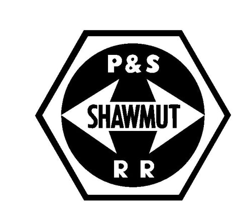 Pittsburg and Shawmut Railroad Sticker Decal R4648 Railway Train