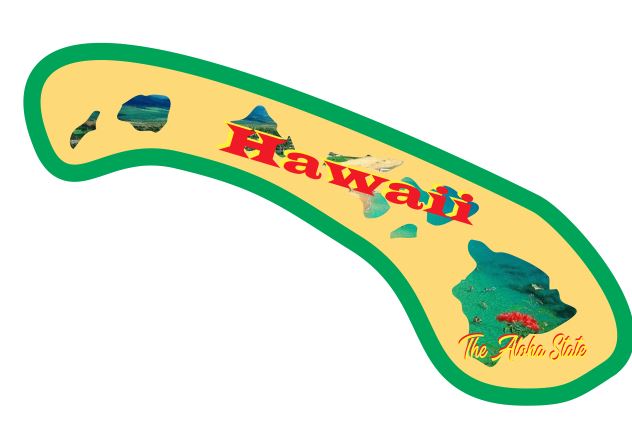 Hawaii Sticker Decal R7026