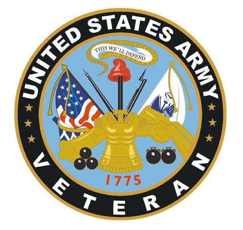 Army Veteran Sticker Military Armed Forces Decal M150 - Winter Park Products