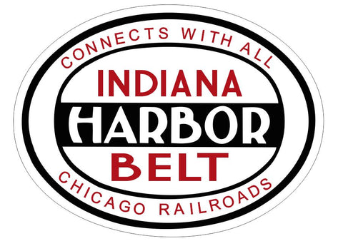 Indiana Harbor Belt Railroad Sticker Decal R6970 Chicago Railway Train Sign