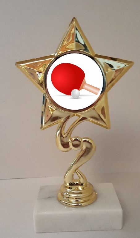 Table Tennis Trophy 7" Tall  AS LOW AS $3.99 each FREE SHIPPING T03N8 Pong