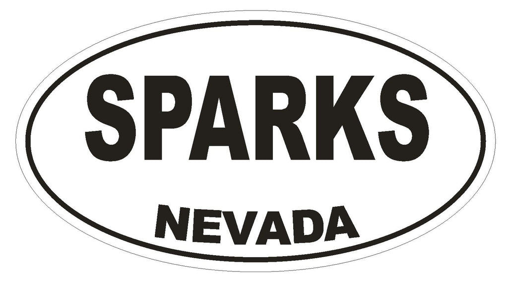 Sparks Nevada Oval Bumper Sticker or Helmet Sticker D2905 Euro Oval - Winter Park Products