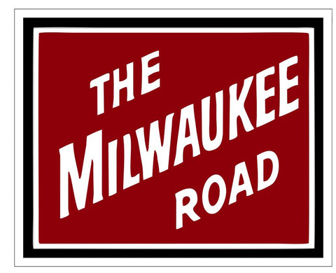 Milwaukee Road Railway Sticker Decal R6978 Railroad Train Sign