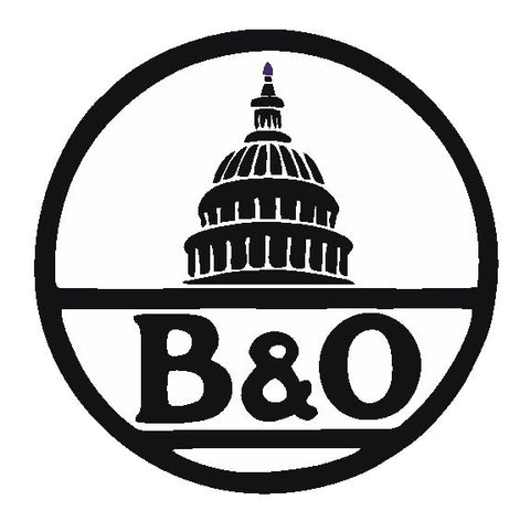 B & O Baltimore & Ohio Railroad Sticker Decal R4904 Railway Train Sign