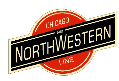 Chicago & Northwestern Railroad Sticker Decal R4910 Railway Train Sign