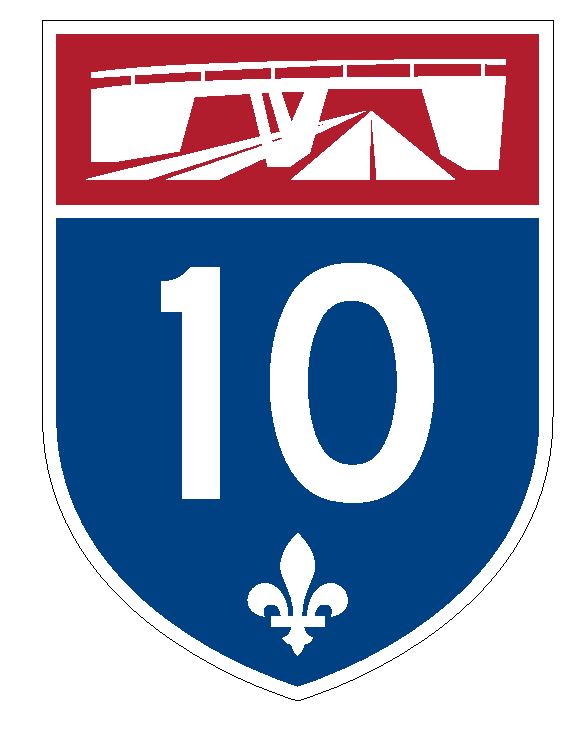 Quebec Autoroute 10 Sticker Decal R4809 Canada Highway Route Sign Canadian