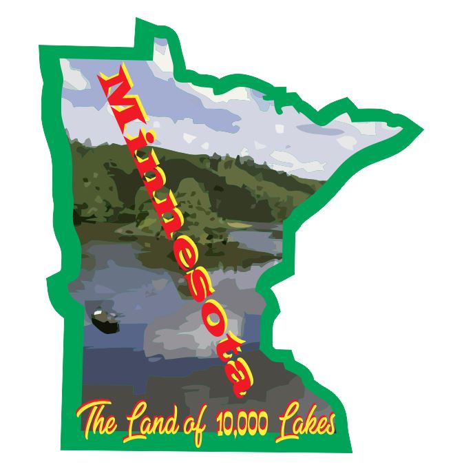 Minnesota Sticker Decal R7038