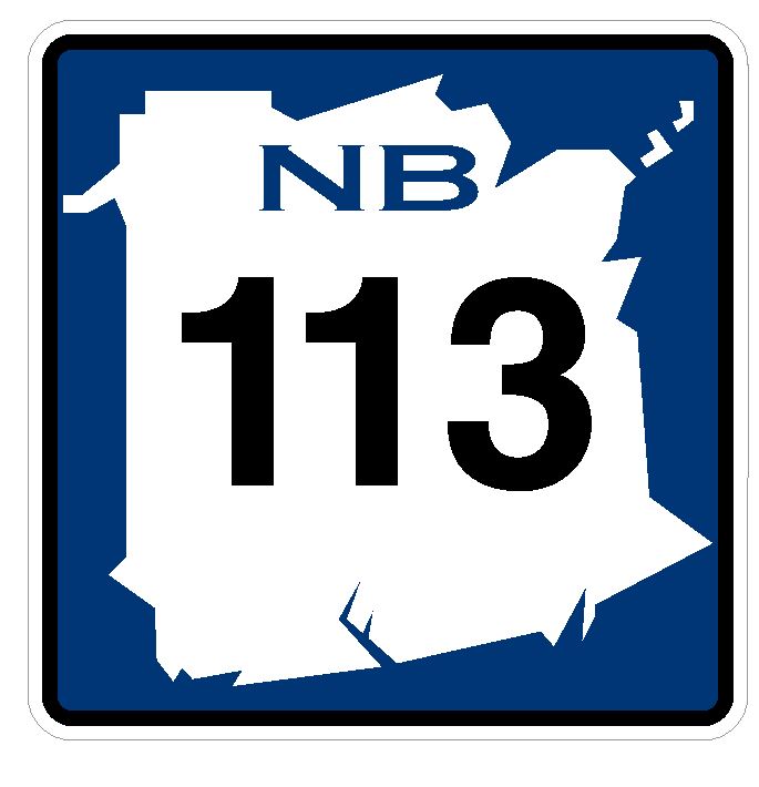 New Brunswick Route 113 Sticker Decal R4774 Canada Highway Route Sign Canadian