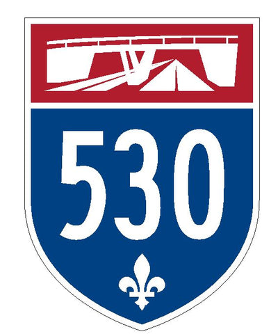 Quebec Autoroute 530 Sticker Decal R4833 Canada Highway Route Sign Canadian