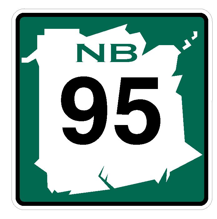 New Brunswick Route 95 Sticker Decal R4760 Canada Highway Route Sign Canadian