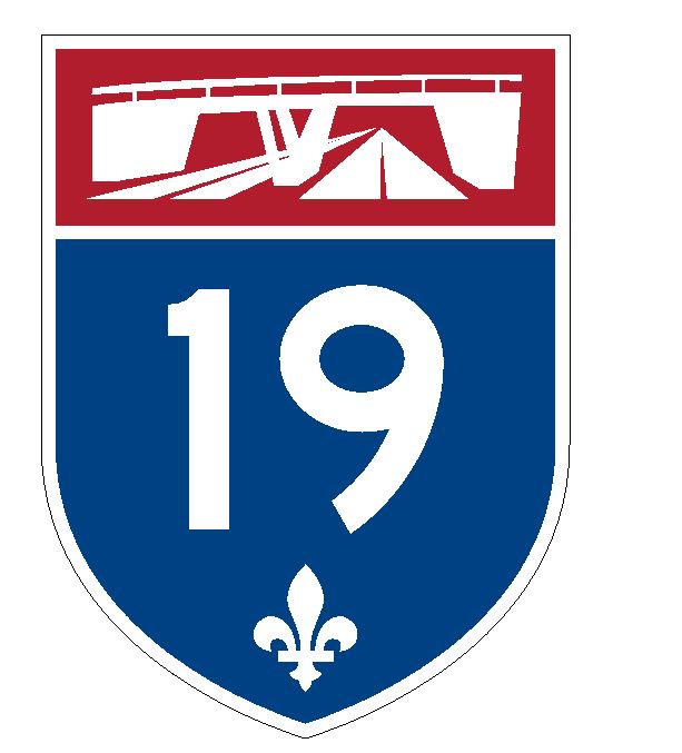 Quebec Autoroute 19 Sticker Decal R4817 Canada Highway Route Sign Canadian