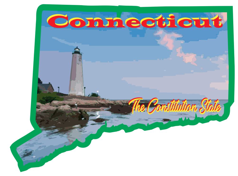 Connecticut Sticker Decal R7023