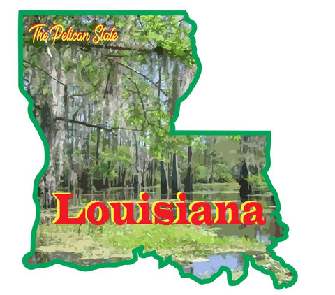 Louisiana Sticker Decal R7033