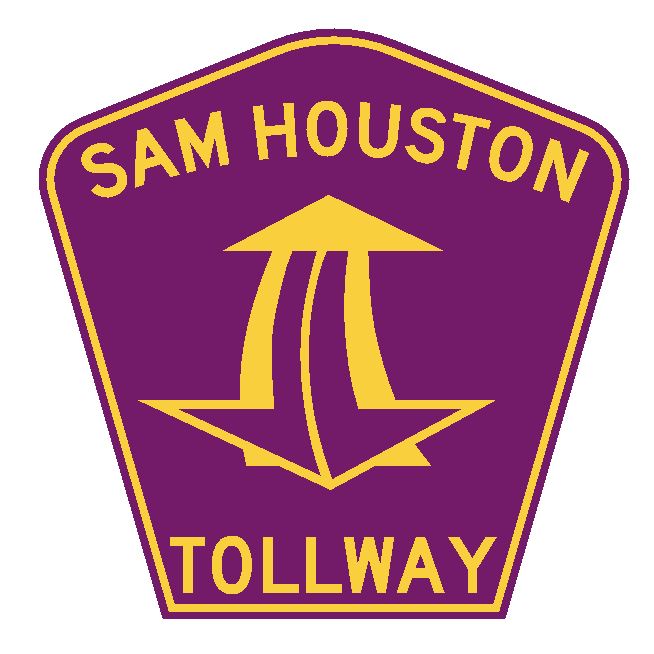 Texas Sam Houston Toll Road Sticker R4468 Highway Sign Road Sign Decal