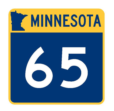 Minnesota State Highway 65 Sticker Decal R4914 Highway Route Sign
