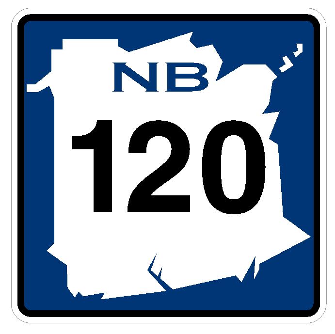 New Brunswick Route 120 Sticker Decal R4781 Canada Highway Route Sign Canadian