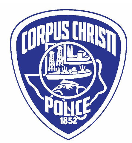 Corpus Christi Police Sticker Decal R4872 Texas Police Department