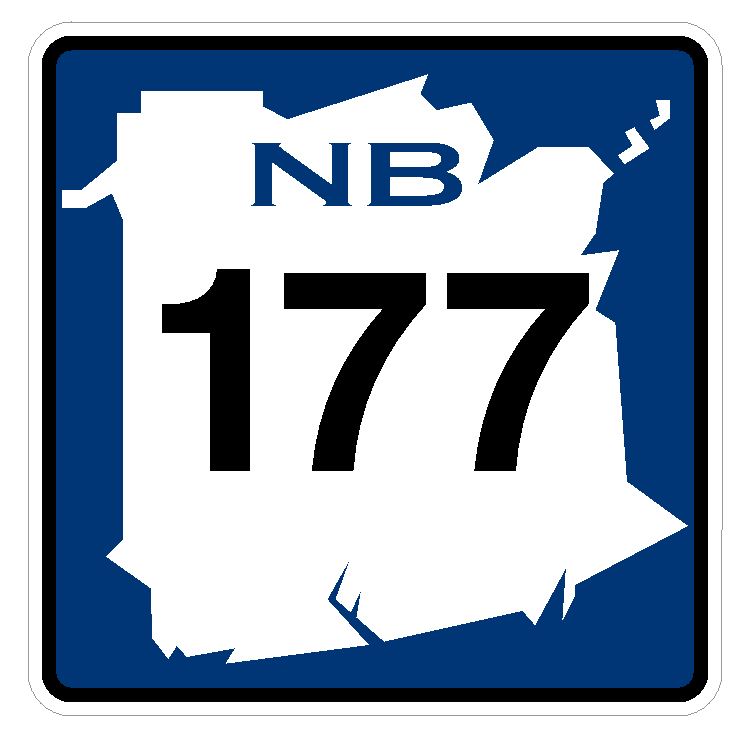New Brunswick Route 177 Sticker Decal R4806 Canada Highway Route Sign Canadian