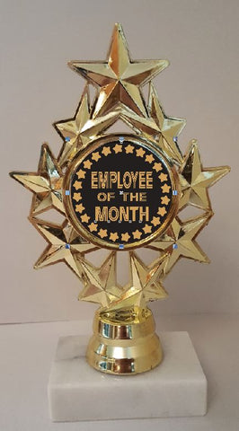 Employee of the Month Trophy 7" Tall  AS LOW AS $3.99 each FREE SHIP T04N11