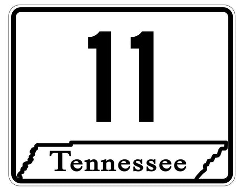 Tennessee State Route 11 Sticker R4548 Highway Sign Road Sign Decal