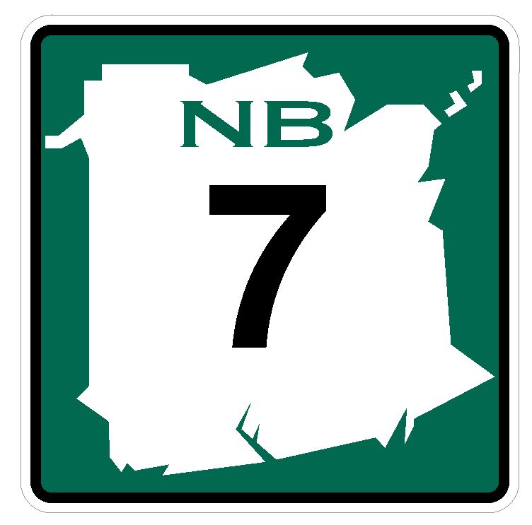 New Brunswick Route 7 Sticker Decal R4754 Canada Highway Route Sign Canadian
