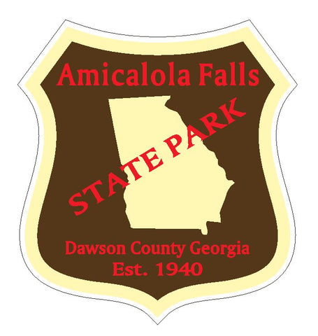 Amicalola Falls State Park Sticker R4903 Georgia