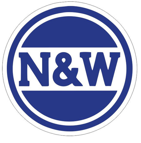 Norfolk & Western Railway Sticker Decal R6977 Railroad Train Sign