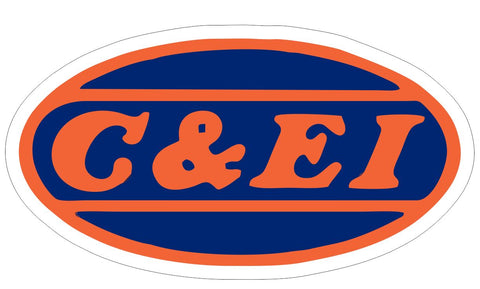 Chicago & Eastern Illinois Railroad Sticker Decal R7001 Railway Train Sign