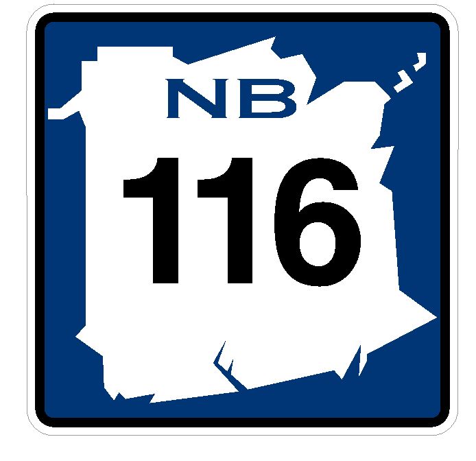 New Brunswick Route 116 Sticker Decal R4777 Canada Highway Route Sign Canadian